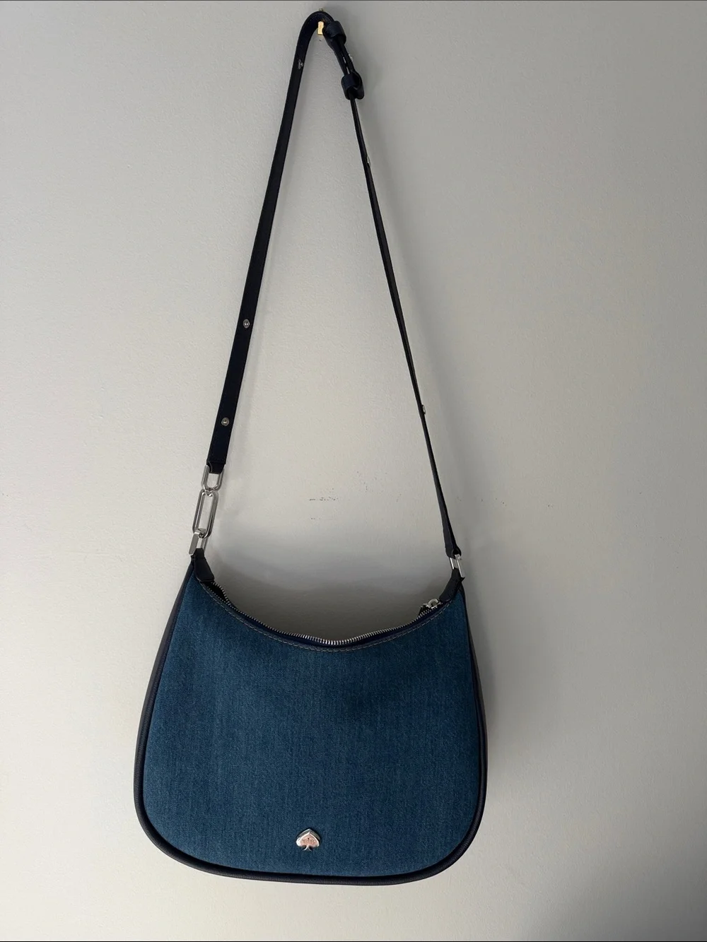 kate spade denim crescent